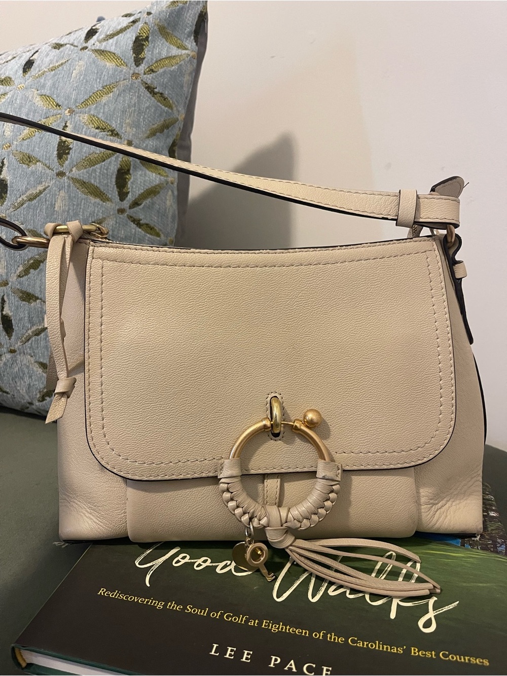 See by Chloé Shoulder & Crossbody Purse in a soft ivory/cream